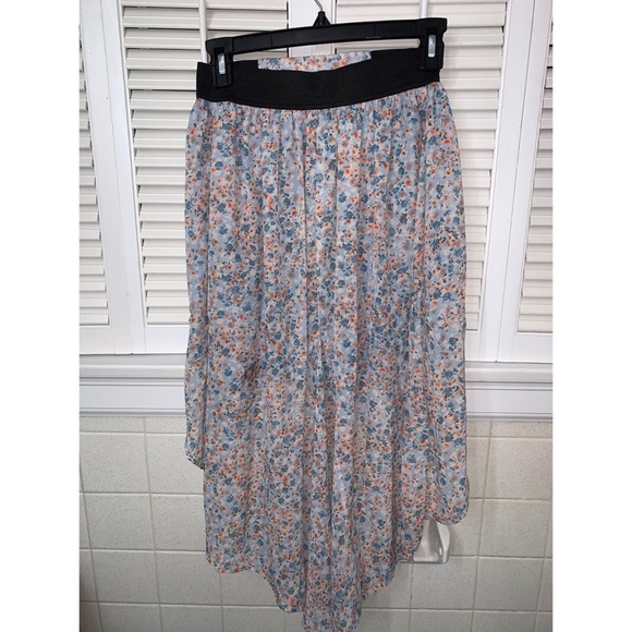 Love Fire Pastel Floral High Low Skirt - Picture 2 of 3
